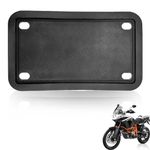 Motorcycle Silicone License Plate Frames, License Plate Cover 4x7 in, Rust Proof, Rattle Proof, Weather Proof License Plate Holder for Men Women