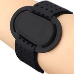 Easy On/Off Sensor Cover Arm Bands Armband for Adults Kids Dexcom G6 Sensor/Receiver, Freely Adjustable Diabetes CGM Silicone Wear Protector Holder Swimming Showering, Black L