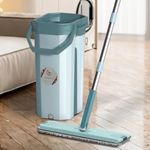U.P.C Moppers for Cleaning Floor/Mop Bucket for Home Cleaning Floor Wet & Dry / 360 Degree Hands Free Cleaning Mop. - Green