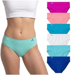 Balanced Tech Women's Seamless Bikini Panties 6-Pack - Tropical Bliss - X-Large