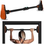 SQUATZ Adjustable Pull-Up & Chin-Up Bar, Door Frame Pullup & Doorway No-Screw, No-Damage Wall Mounted Hanging Bar for Home Strength Training Exercise Equipment for Men & Women, 440lbs (37 to 56 inch)