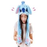 Ear Moving Jumping Hat, Animal Hat with Moving Ears, Funny Cute Animal Plush Hat Cap for Women Kids Cosplay Party Dress Up