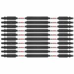 BOSCH ITDESQ26B 10-Pack 6 in. Square #2 Impact Tough Double-Ended Screwdriving Bits