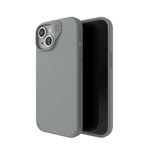 ZAGG Manhattan Snap iPhone 15/14/13 Case - Premium Silicone iPhone Case, Durable Graphene Material, Smooth Surface with a Comfortable Ripple Grip, MagSafe Phone Case, Sage Green