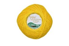 HUNNY- BUNCH Anchor Mercerised Premium Knitting Crochet Cotton Thread Yarn Balls for Knitting, Weaving, Embroidery and Craft Making Fast Color, 100g(Pack of 2 Rolls) (Anchor Balls Shade 291), Yellow