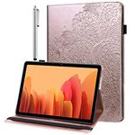 ALILANG Tablet Case for Samsung Galaxy Tab A 10.1 2019(SM-T510) Case with Stylus, Card Slot Stand Function Flip PU Leather Cover Case for Samsung Tab A 10.1 2019 Case (Rose Gold)