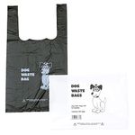 Pack of Dog Poo Bags - 500 x Dog Waste Bags - Black with Tie Handles (1 Pack of 500)