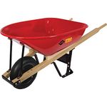 Pro(TM) Heavy-Duty Wheelbarrow, 6 cu. ft, Steel Tray Each