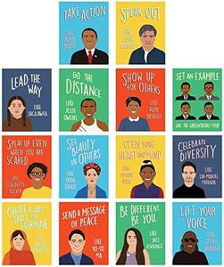 Carson Dellosa Be an Ally Like Me Poster Set, 8.5" x 11" Inspirational Wall Art for Bulletin Board, School Counselor, and Classroom Decor, Office Decor, Homeschool and Classroom Posters (14 Posters)