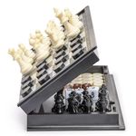 Yellow Mountain Imports 3-in-1 Travel Magnetic Chess, Checkers, and Backgammon Set - 25cm - Portable, Folding, and Travel Perfect