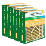 Filterbuy 20x26x5 Air Filter MERV 11 Allergen Defense (4-Pack), Pleated HVAC AC Furnace Air Filters Replacement for Electro-Air and White Rodgers (Actual Size: 20.00 x 25.88 x 4.88 Inches)