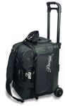 BSI Prestige Series Double Ball Roller Bag (Black/Silver Logo)