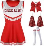 SATINIOR 4 Pcs Halloween Cheerleade