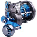 Sougayilang Trolling Reel Saltwater Level Wind Reels, Drag Reels Boat Fishing Ocean Fishing for Sea Bass Grouper Salmon