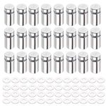 24 Pcs Standoff Fixings, Sign Standoff Screws Wall Mount Advertisement Fixings Bolts,Used for Billboards,Picture Frames,Glass Posters and Other Signs Display(12x25mm)