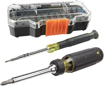 Klein Tools 80066 Precision Driver Kit with Multi-Bit Screwdriver and All-in-One Repair Tool Kit with 39 Bits for Apple Products, 2-Piece