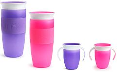 Munchkin Miracle 360 Sippy Cup (Pink/Purple 7oz & 14oz)