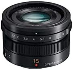 PANASONIC LUMIX G LEICA DG SUMMILUX LENS, 15MM, F1.7 ASPH., PROFESSIONAL MIRRORLESS MICRO FOUR THIRDS, H-X015 (USA BLACK)