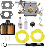 Hypersky 573952201 Carburetor for Poulan Pro PP5020AV PP5020 PP5020AVX PP4818A PP4818AVX 2 Stroke Gas Chainsaw Replaces 573 95 22-01 358350980 358350981 358350982 Zama C1M-W47