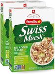 Familia Swiss Muesli Cereal, 0g Added Sugar, Energy-Packed Cereal with Raisins, Hazelnuts and Almonds, 29 Ounce Box (Pack of 2)