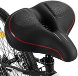 TONBUX Oversized Bike Seat for Men Women Comfort,Wide Bike Seat Cushion Replacement, Breathable Corfortable Bicycle Seat Saddle Compatible with Peloton/Exercise/Stationary/Electric/Cruiser Bikes