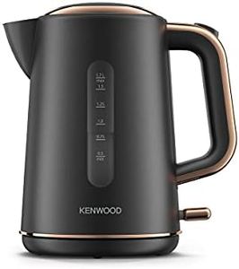 Kenwood Abbey Lux Water Kettle, 360° Swivel Base, Fast Boiling, Removable Filter, Water Capacity 1.7L, ZJP05.C0DG, 3000W, Dark Grey with Rose Gold
