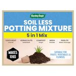 Garden Genie 5-in-1 Potting Soil Mixture – Key Ingredients (Cocopeat, Vermiculite, Vermicompost, Perlite, Neem Powder) – Makes 10 Kg of Fluffy Soil for Plants Home Garden | Potting Soil Mix for Plants