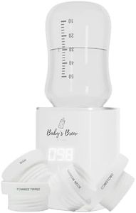 Baby’s Brew 3.0 Portable Bottle Warmer Adapter Set, Breastmilk, Formula & Water Warmer, Smart Sensor Technology, Leak-Proof, Travel-Friendly, BPA-Free, | Single Warmer with 4 Adapters