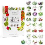 Jon the Gardener Vegetable Seeds for Planting UK, 25 Vegetable Seed Varieties, High Yield Heirloom Seeds for Home Gardening, 9250 Seeds for Beginners and Gardeners, Great Gardening Gifts