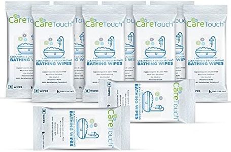 Body Wipes for Adults | No Rinse, Cleansing Shower Wipes | Disposable Bathing Wipes - Great for Camping, Gym and Travel (80 Bath Wipes)