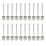 20 Pack Ball Pump Needles Stainless Steel Inflator Needle for Sports Soccer Basketball Football Rugby