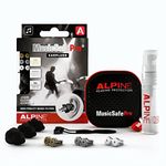 Alpine MusicSafe Pro High Fidelity Music Earplugs for Concert & Noise Reduction, 3 Interchangeable Premium Filter Sets - Professional Musicians Ear Protection - Hypoallergenic Reusable Invisible Plugs