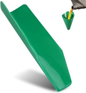 Flexible Oil Funnel, Reusable Flex Funnels for Automotive Use, 14.7 x 6.7 Inch Spill-Free Oil Change Tools for Most Cars, Trucks, Motorcycles (Green)