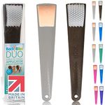 British Made Back Lotion Applicator and Back Scratcher Set - Back Bliss Solution for Hard to Reach Backs - Clear & Black Interchangeable Handles