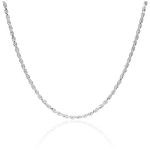 Parnika Unisex-Adult (Formerly Mj 925 Thick Unisex Rope Chain In Pure 92.5 Sterling Silver | Chandi Ki Chain | (2.8 Mm, 20 Inches / 51 Cm)