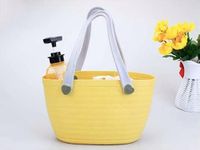 HOMIES, Portable Shower Caddy Basket, Plastic Organizer Storage Tote with Handles for Bathroom, College Dorm, Kitchen - (Small, Multicolor)