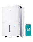 Midea 3,000 Sq. Ft. Energy Star Certified WiFi Enabled Dehumidifier With Reusable Air Filter 35 Pint 2019 DOE (Previously 50 Pint) - Ideal For Basements, Large & Medium Sized Rooms, Bathrooms