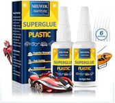 Meuvcol Plastic Glue Heavy Duty,100g Super Glue for Plastic Model Glue Kit For Legos and Miniature, Strongest Waterproof Acrylic Superglue Weld For PLA, 3D Print, Car, ABS, PVC, Craft - Fast Drying