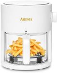 AROMA® Glass Air Fryer and Countertop Convection Oven with Powerful 360Crispy™ Technology (3 Quart)