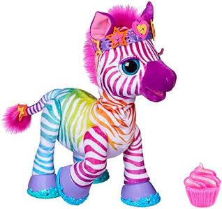 FurReal Zenya My Rainbow Zebra, Zebra Toy, 14-Inch Electronic Pets, 80+ Sounds & Reactions, 20 Styling Accessories, Interactive Toys for 4 Year Old Girls and Boys and Up (Amazon Exclusive)