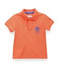 U.S. POLO ASSN. Kids Boy's Regular Fit T-Shirt (UKTSHR0006_Me. Orange EES)