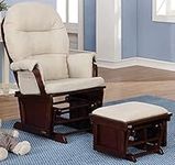 Lennox Furniture Glider Rocker Combo Espresso Beige