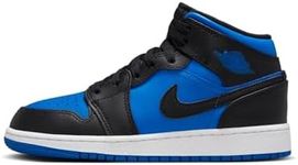 NIKE Big Kids Air Jordan 1 Mid GS 'Black Royal Blue' DQ8423 042 Grade School - Size 7y