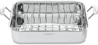 CUISINART 7117-16UR Chef's Classic Stainless 16-Inch Rectangular Roaster with Rack