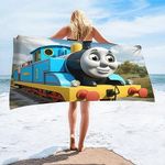 GeRRiT Cartoon Locomotive Children's Beach Towel 30"x50" Toddler Beach Towel Waterproof and sandproof Quick-Drying Adult Personalized Extra Large Beach Towel Travel (B6,L63in x W32in (160x80cm))