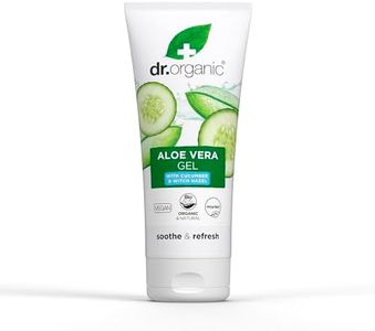 Dr Organic Aloe Vera Gel with Cucumber, Soothing, All Skin Types, Natural, Vegan, Cruelty-Free, Paraben & SLS-Free, Recycled & Recyclable, Organic, 200ml, Packaging may vary