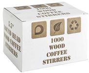 Wooden Coffee Stirrers 1000 pcs – 5.5 inch (140mm)