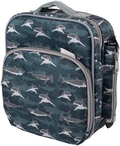 Bentology Lunch Box for Kids - Girls and Boys Insulated Lunchbox Bag Tote - Fits Bento Boxes - Sharks