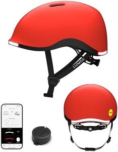 Lumos Nyxel Smart Bike Helmet, Customizable Front and Back LED Lights with Turn Signals, 360° Visibility App Controlled Comfortable & Lightweight Skateboard Urban Helmet for Adults, Men Women