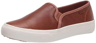 Keds Women's Double Decker Leather Jjml Sneaker, Cognac, 7 M US